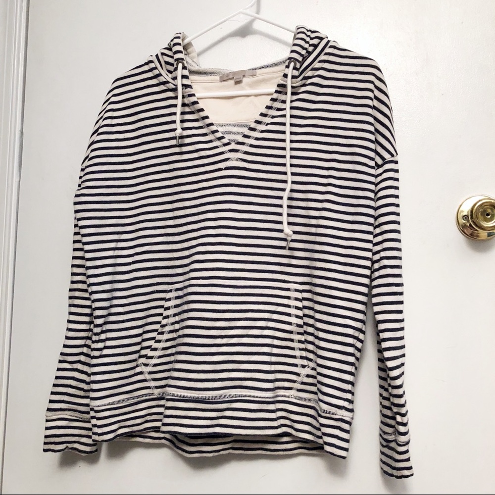 GAP Navy Striped Hoodie